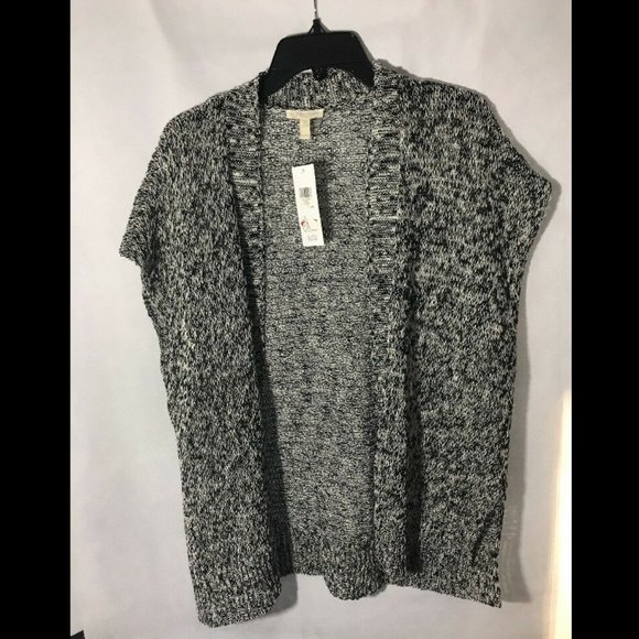 NWT Eileen Fisher Melange Linen & Cotton Open Front Cardigan [ Petite PL ]‎ - Picture 5 of 11